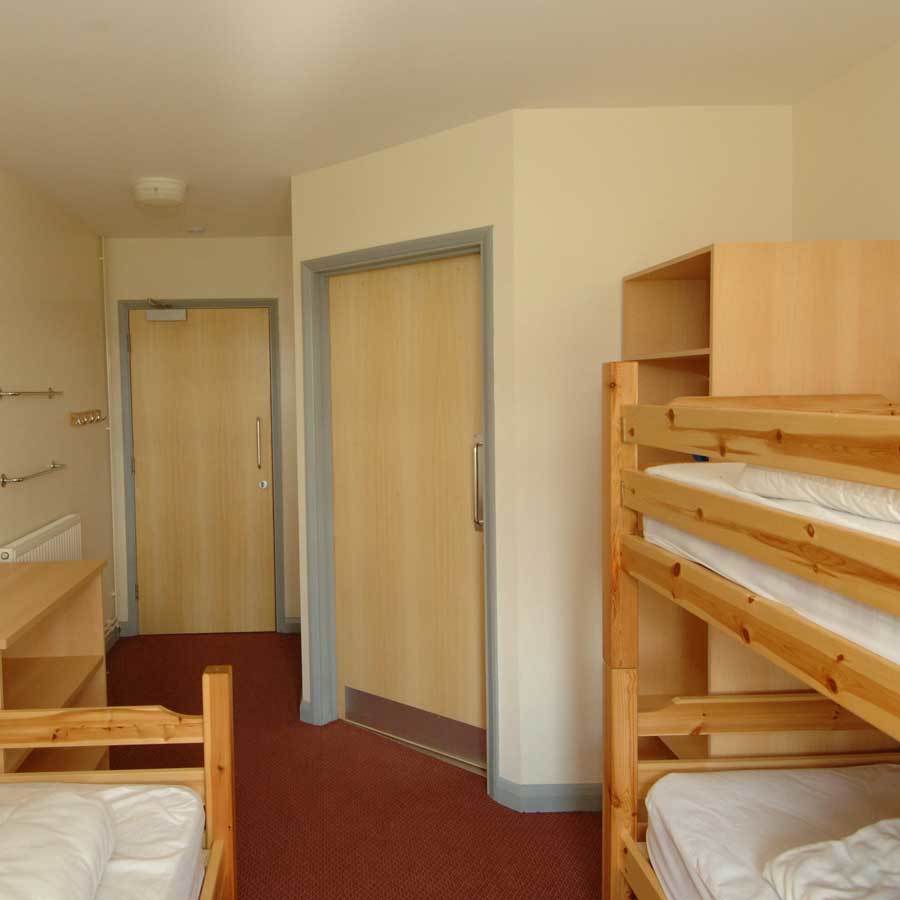 Inside the bedrooms of the group accommodation at Frontier Centre in Irthlingborough, Northamptonshire